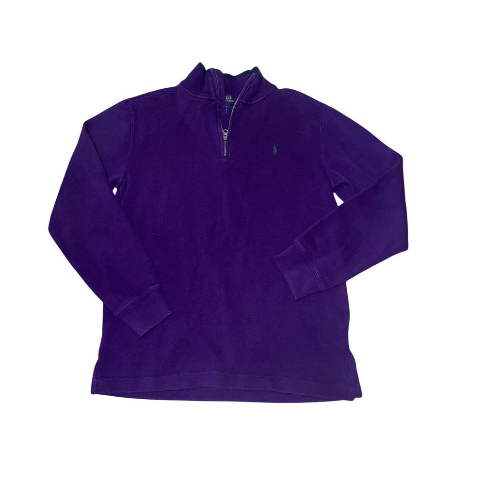 Boys Polo Ralph Lauren Quarter Zip Sweater Size L (14-16)